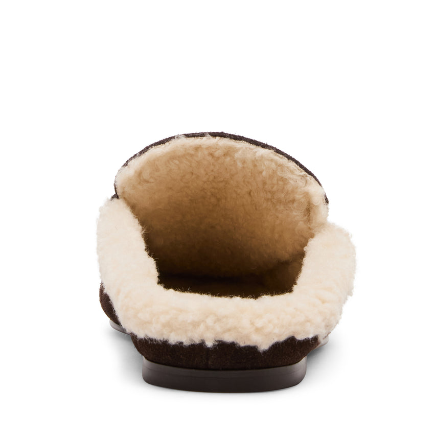 Rafe Mule Chocolate Marrone Suede - view 4
