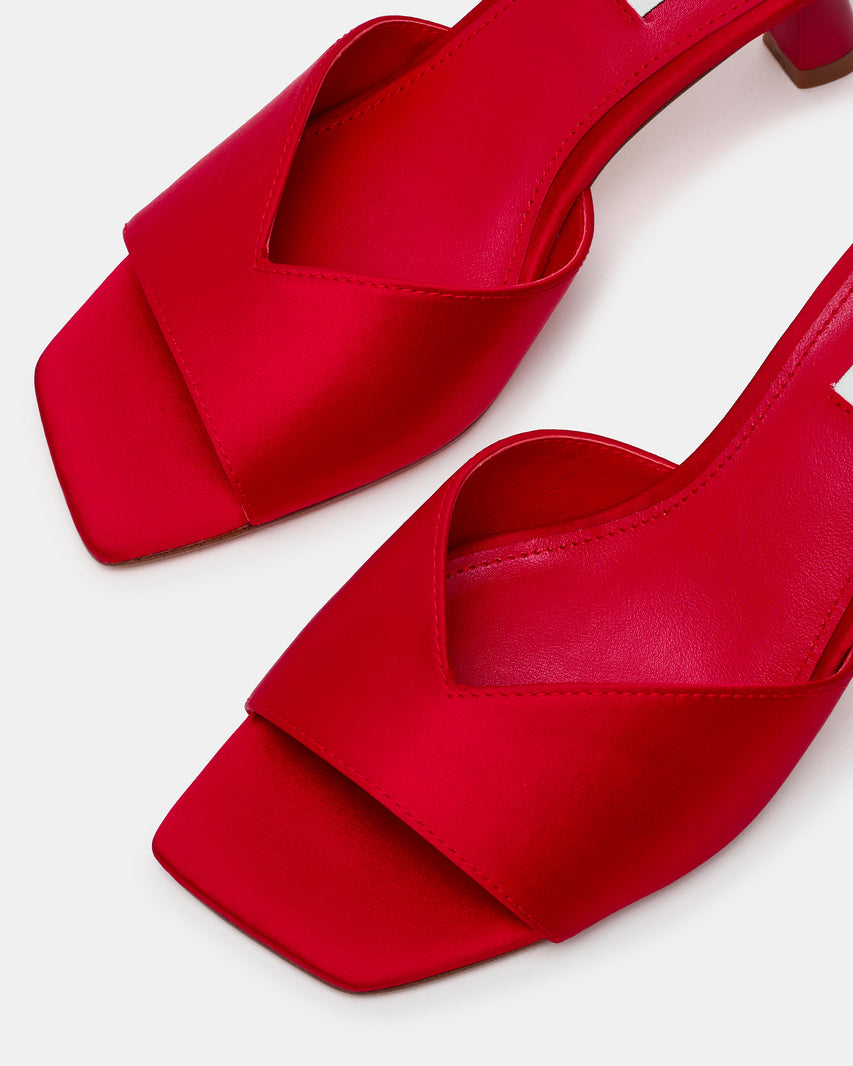 Ivie Mule Rosso Satin - view 3