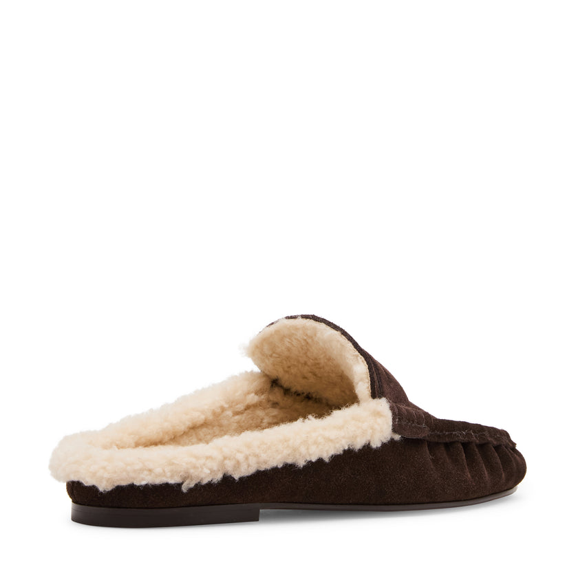 Rafe Mule Chocolate Marrone Suede - view 5