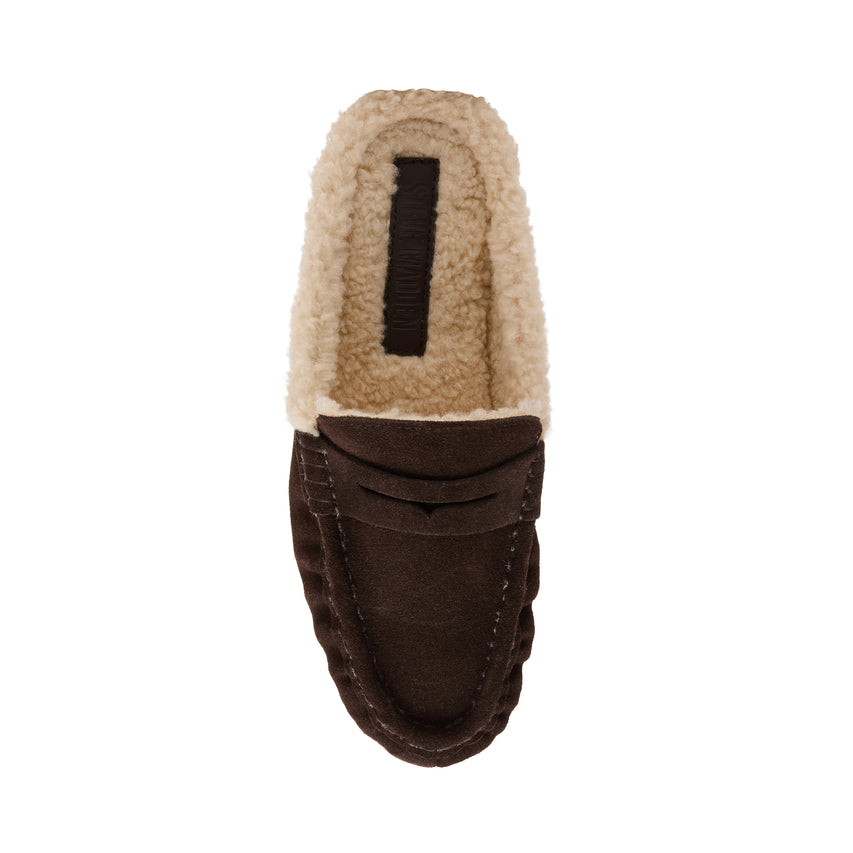 Rafe Mule Chocolate Marrone Suede - view 6