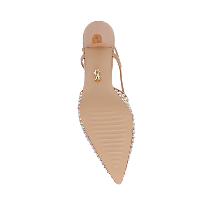 Legaci-mr Décolleté Clear Rhinestone Mesh