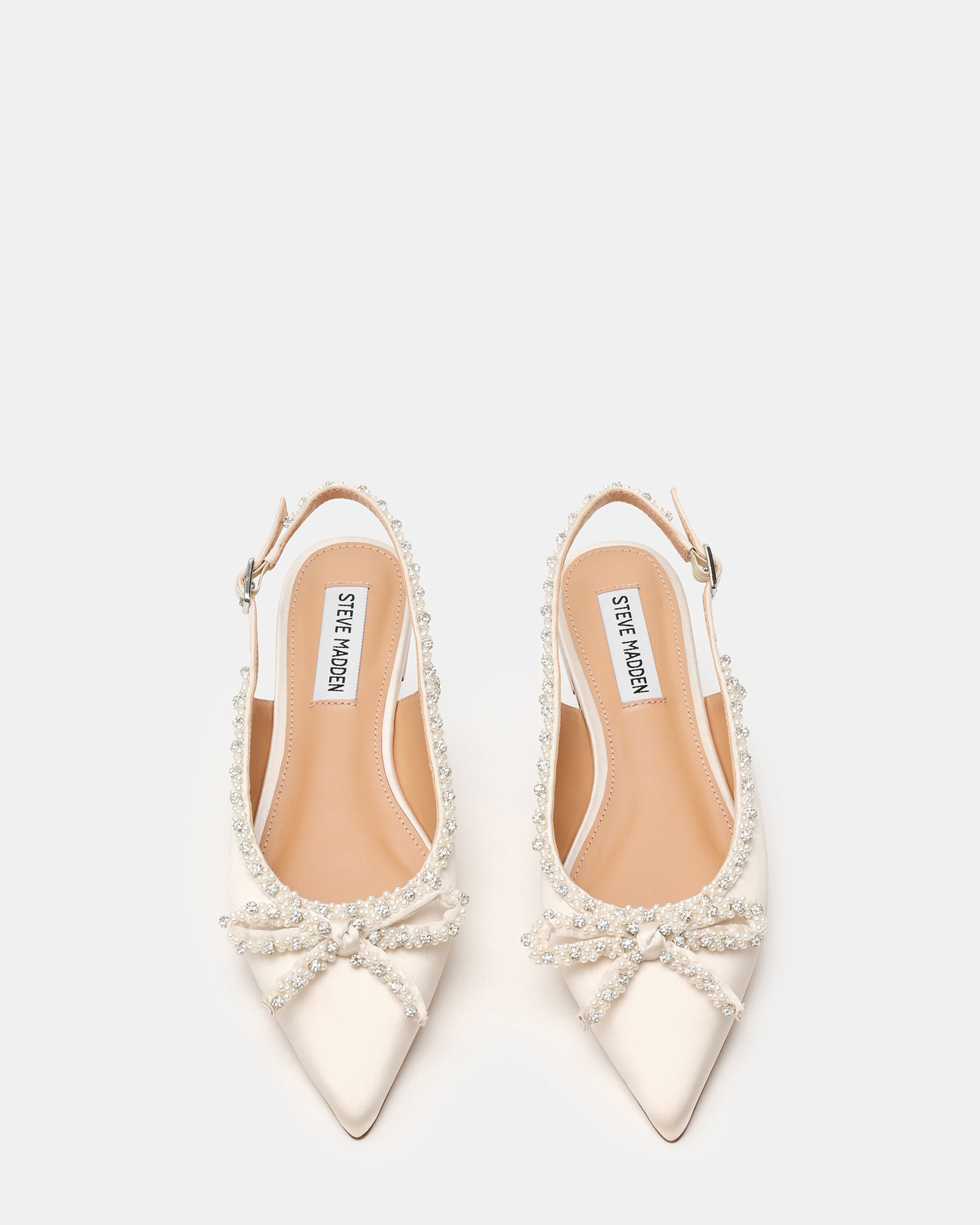 Solange Ballerina Avorio Satin - view 4
