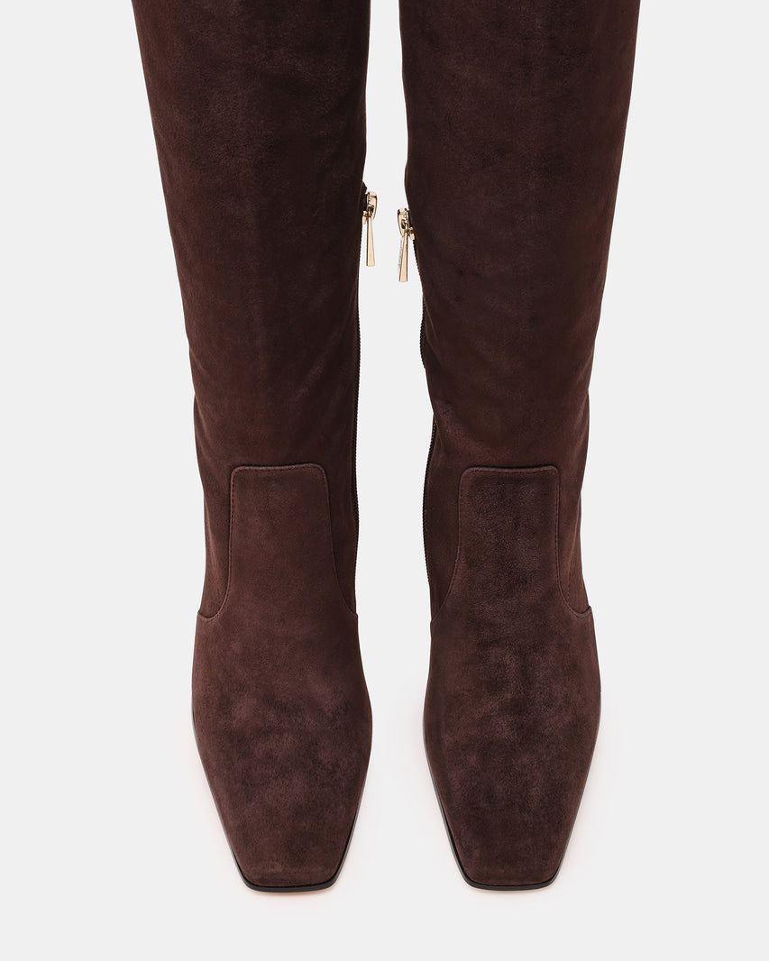 TREASURY STIVALE MARRONE SUEDE
