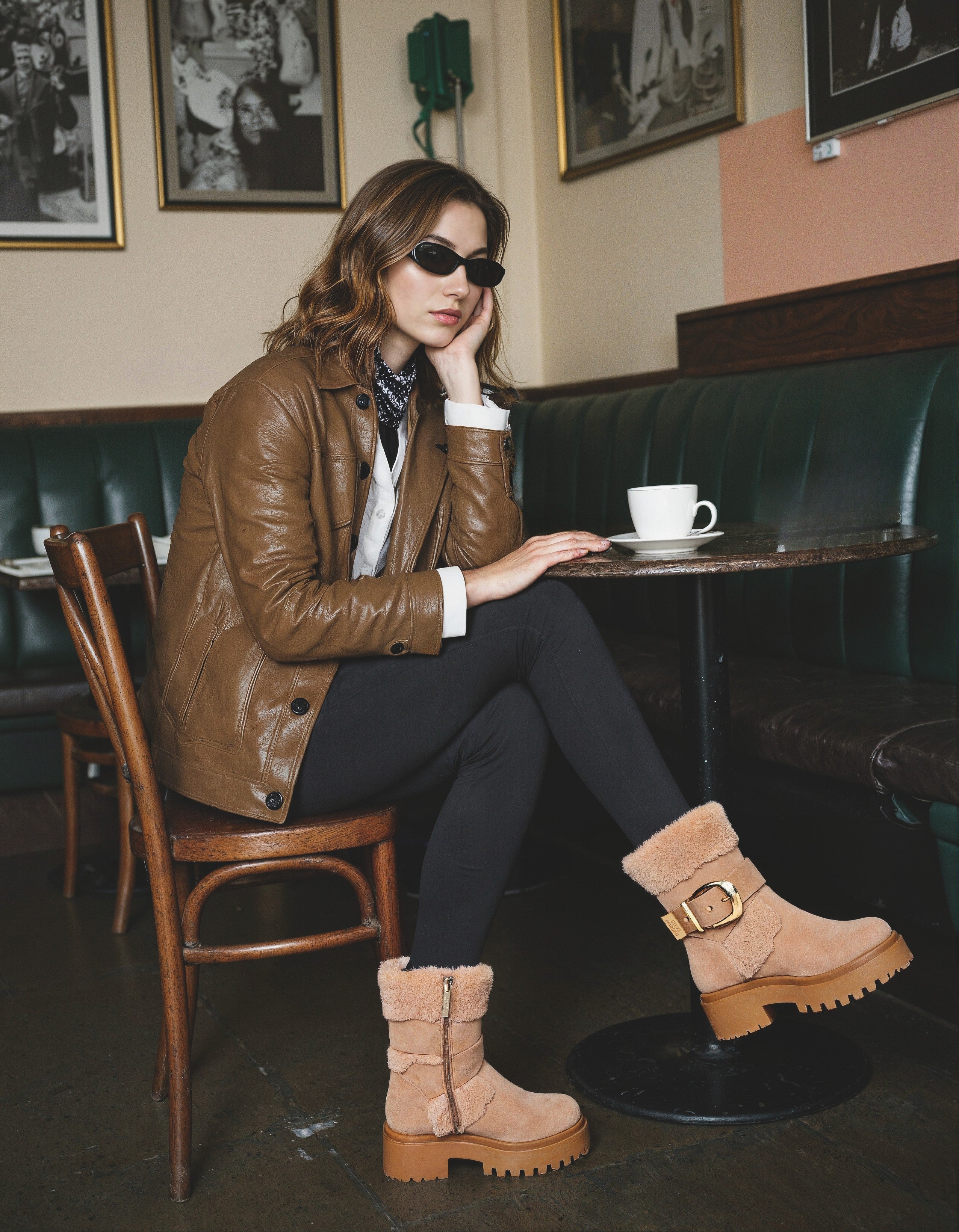 LODGE STIVALE TAN SUEDE