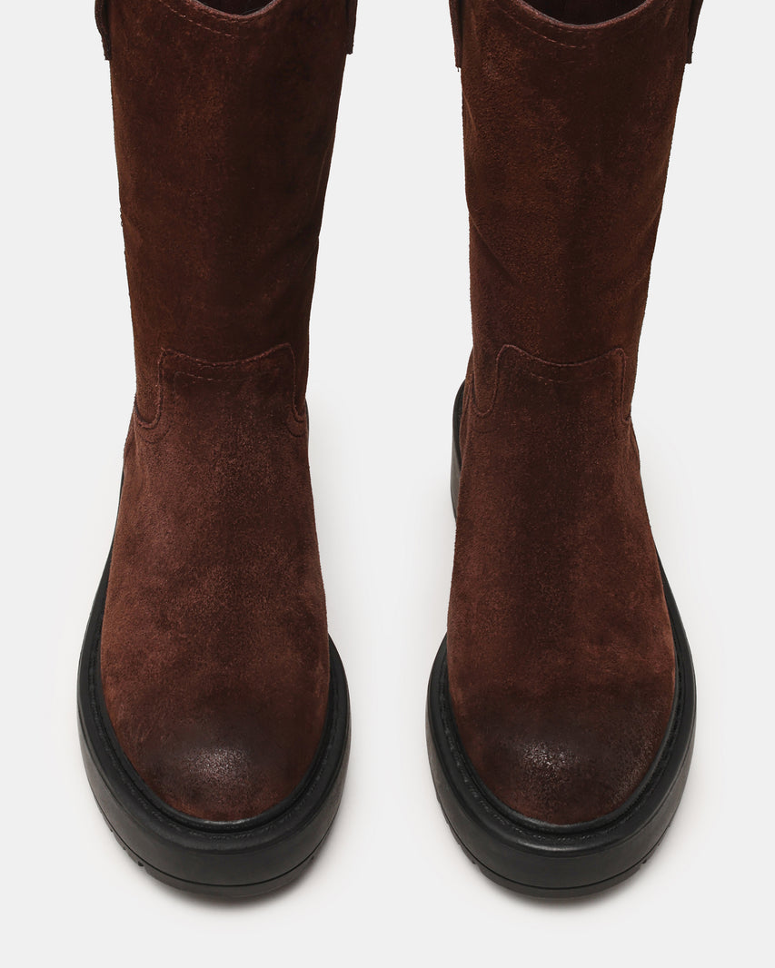 Ruckus Stivale Chocolate Marrone Suede - view 6