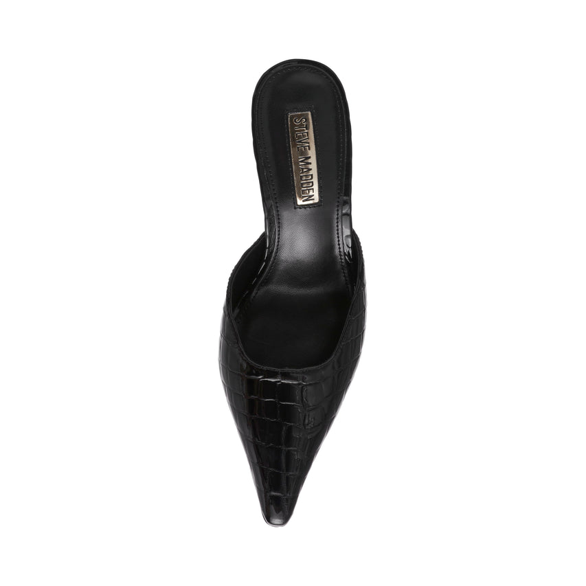 Alexi Mule Nero Croco - view 6