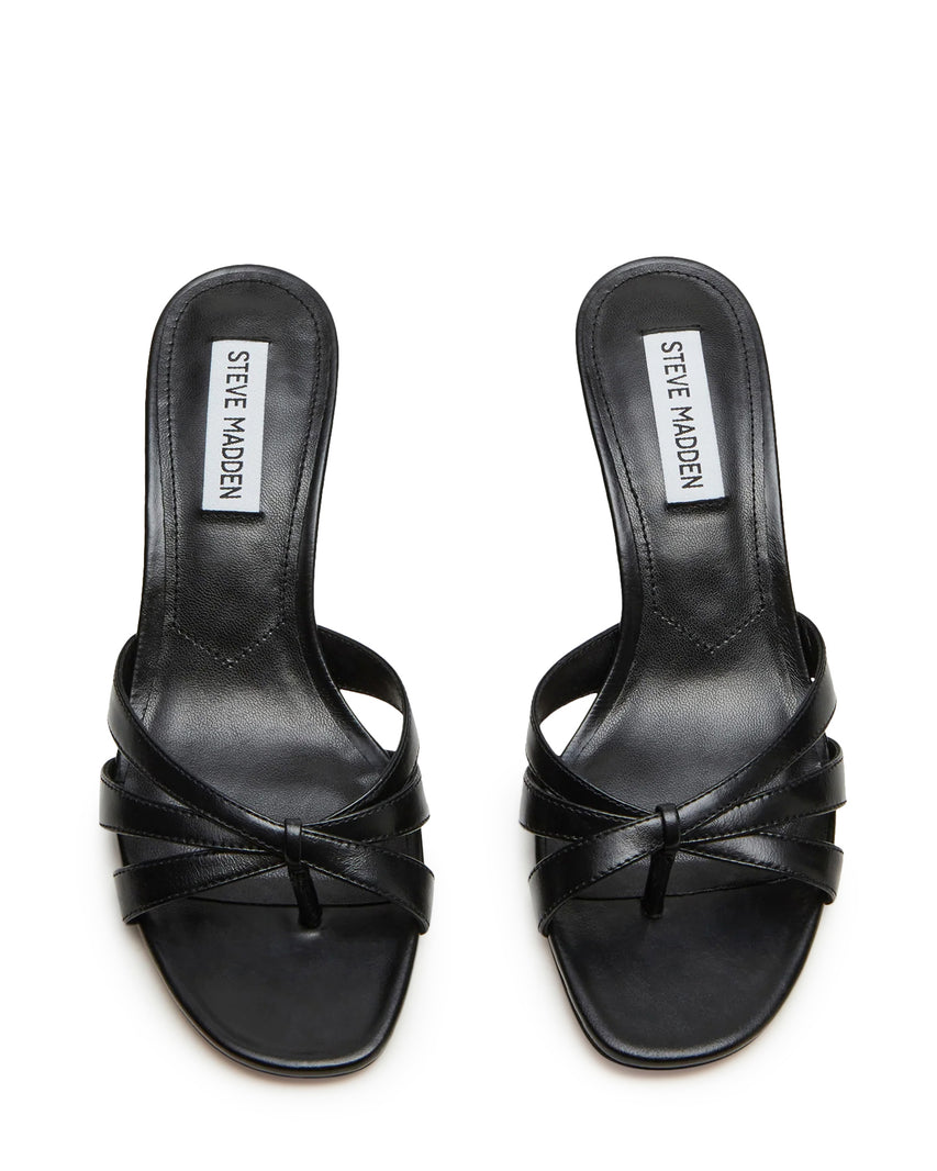 Cary Sandalo Nero Pelle - view 6