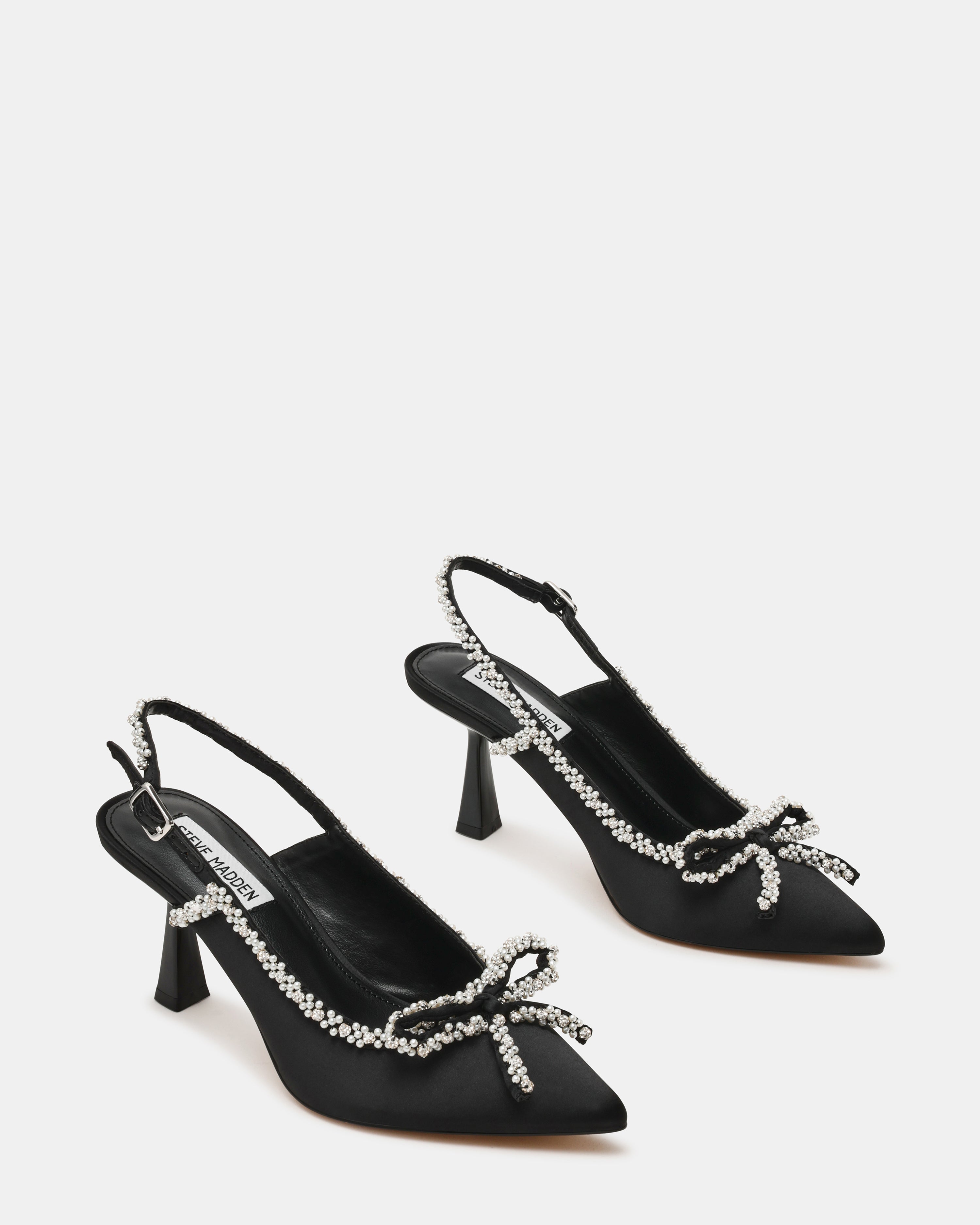Florissa Slingback Nero Satin - view 5