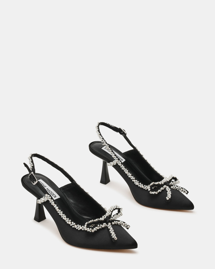 Florissa Slingback Nero Satin - view 5