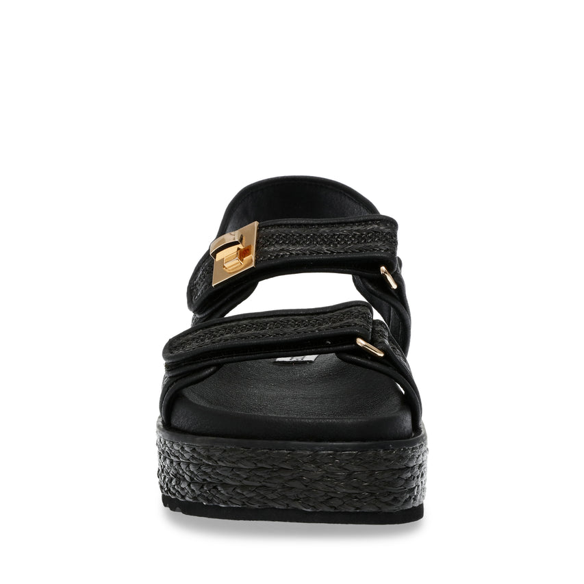 Bigmona Sandalo Nero Raffia - view 3