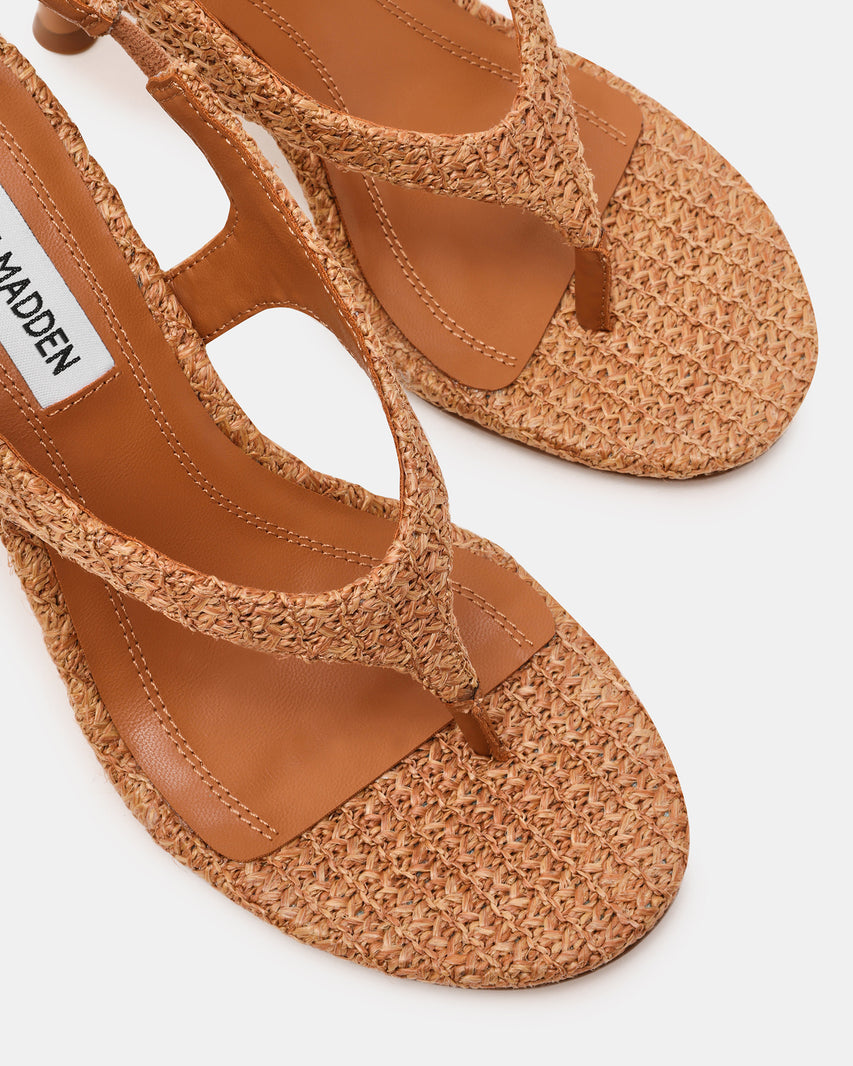 Cleeo Sandalo Tan Raffia - view 3