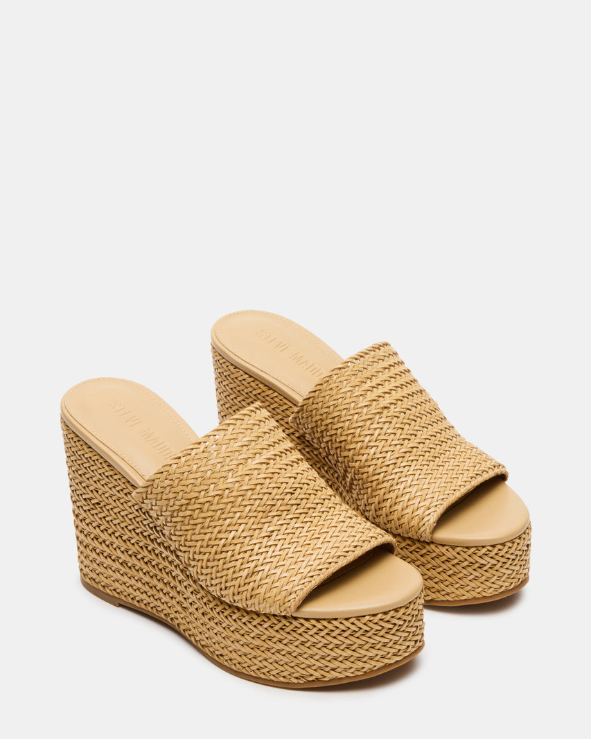 Cassi Zeppa Natural Raffia - view 2