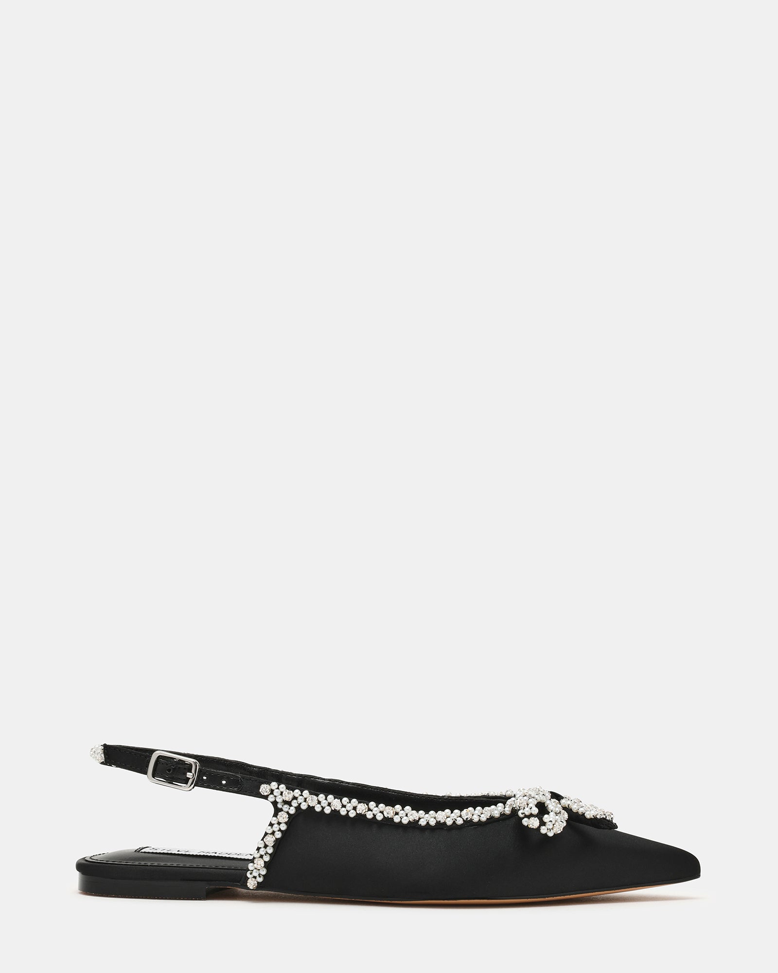 Solange Ballerina Nero Satin