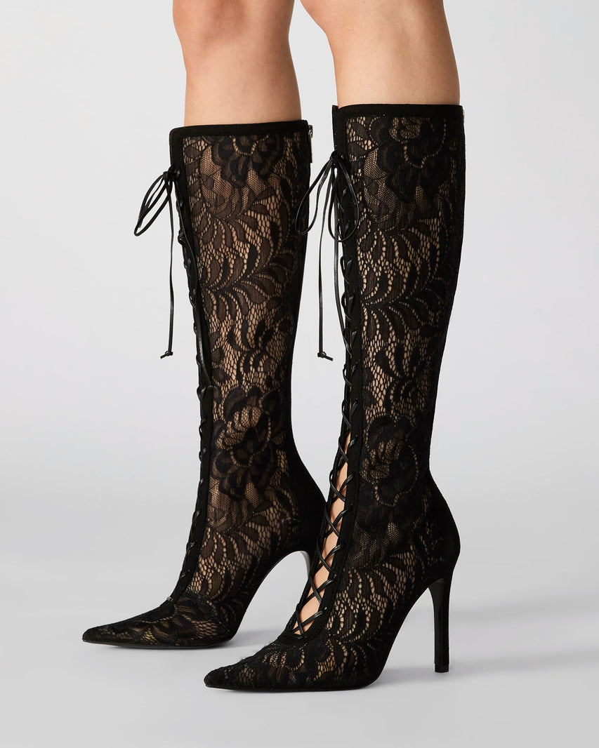 Maxine Stivale Nero Lace - view 2