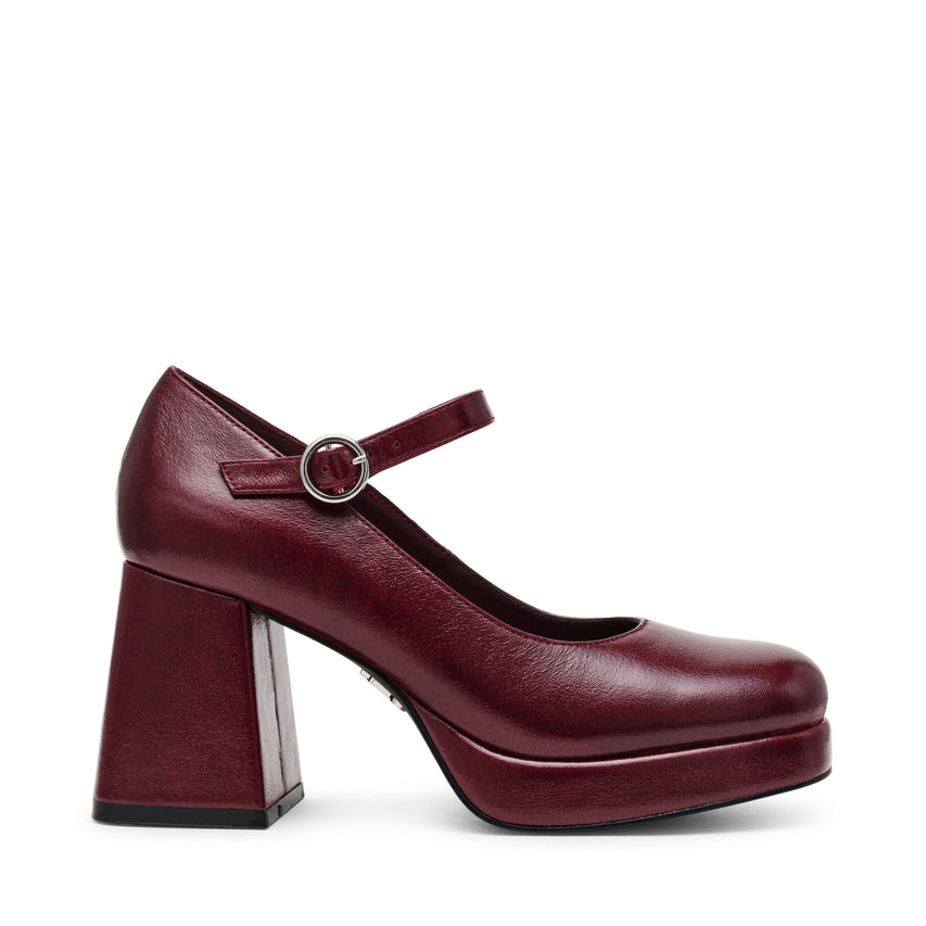 MINGLE MARY JANE DARK CHERRY CRINKLE