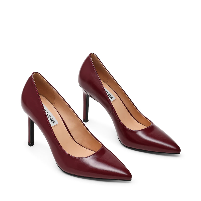 SECURED DÉCOLLETÉ CHERRY LACQUER PELLE