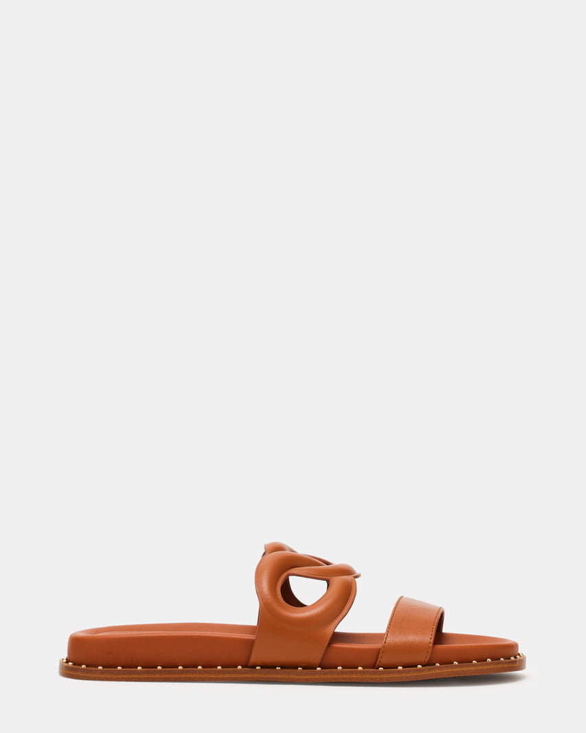 Sandlot Sandalo Cognac Pelle