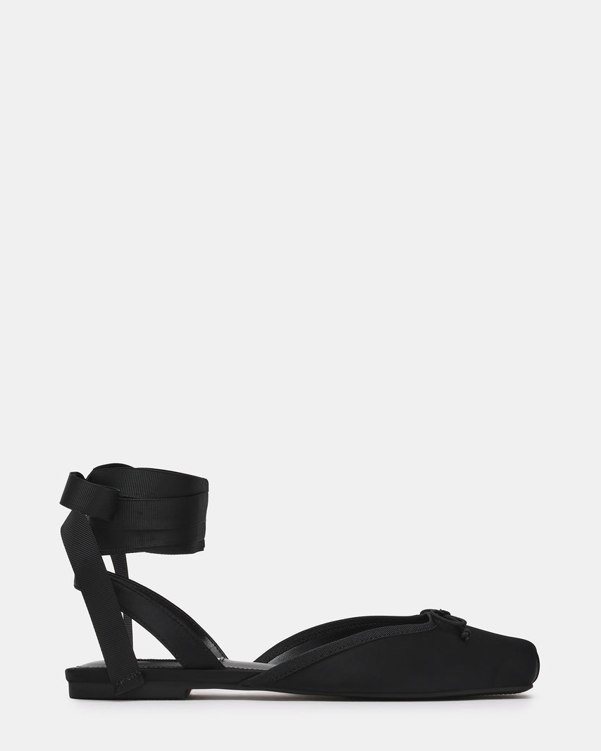 Scarletta Ballerina Nero Satin