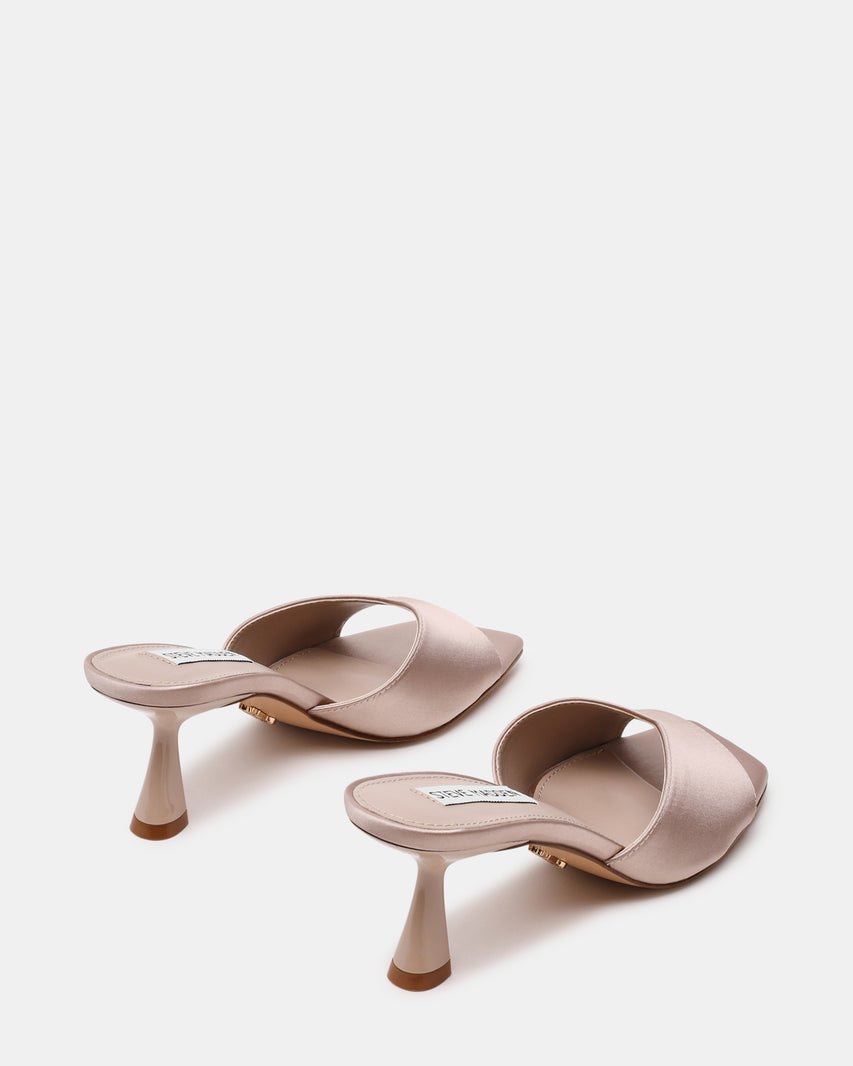 Ivie Mule Taupe Satin - view 4