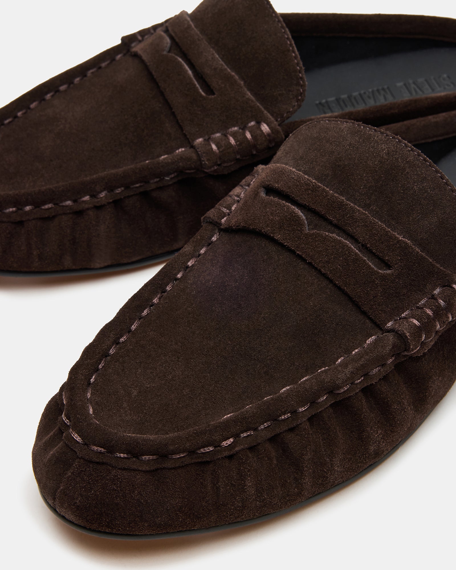 Rafe Mule Chocolate Marrone Suede - view 4