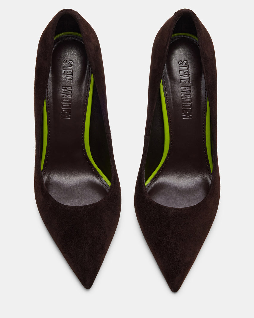 THRIVE DÉCOLLETÉ MARRONE SUEDE