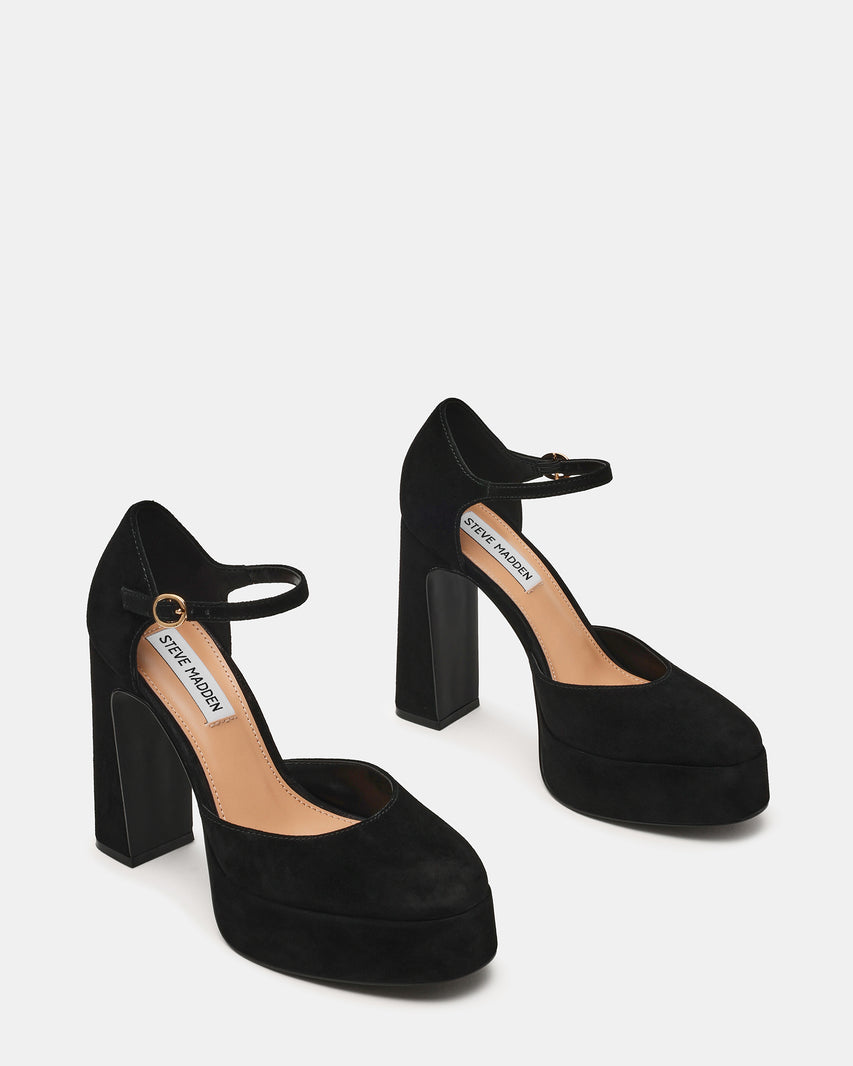 Lexie Sandalo Nero Suede - view 5