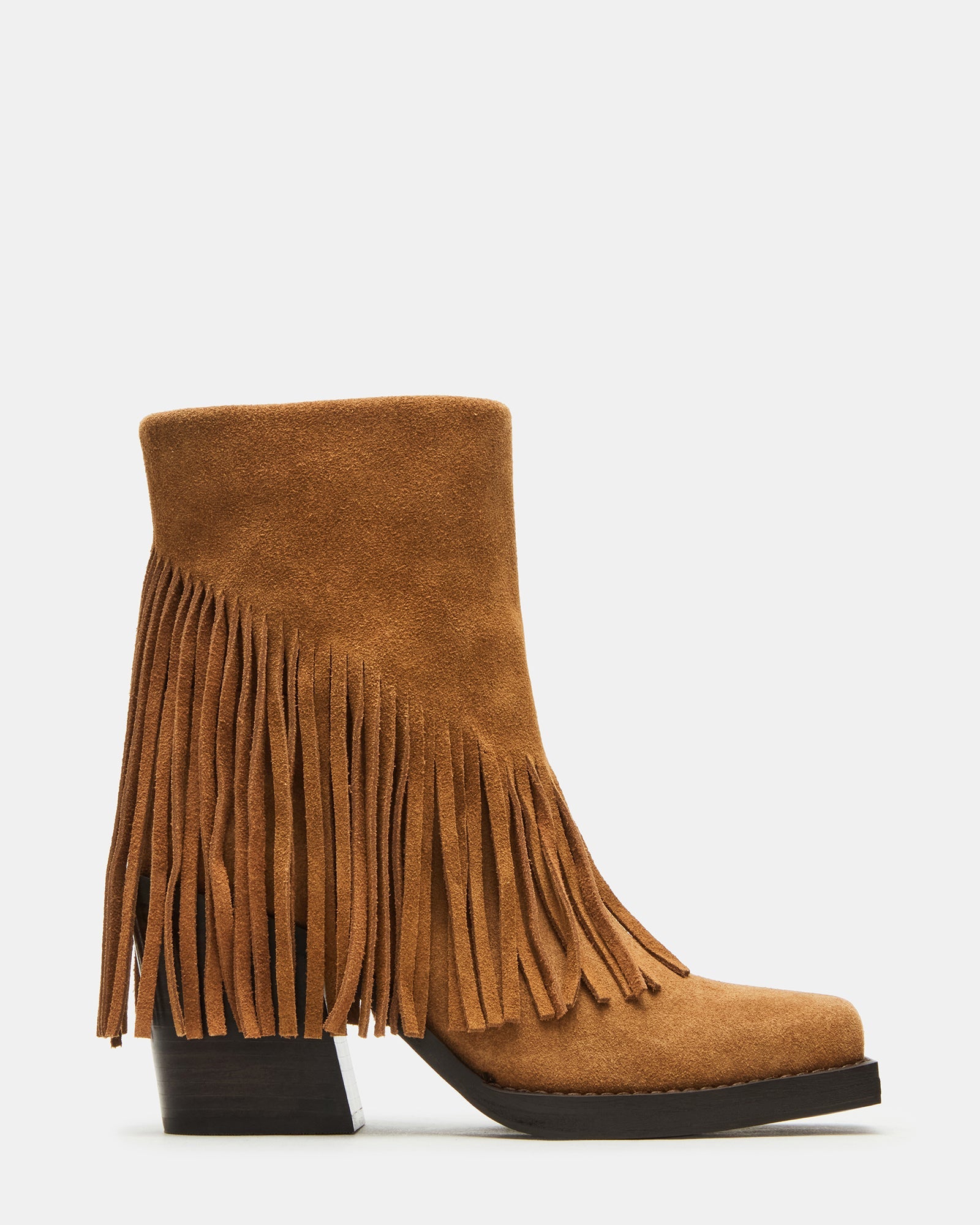 PIA STIVALE FRANGE CHESTNUT SUEDE