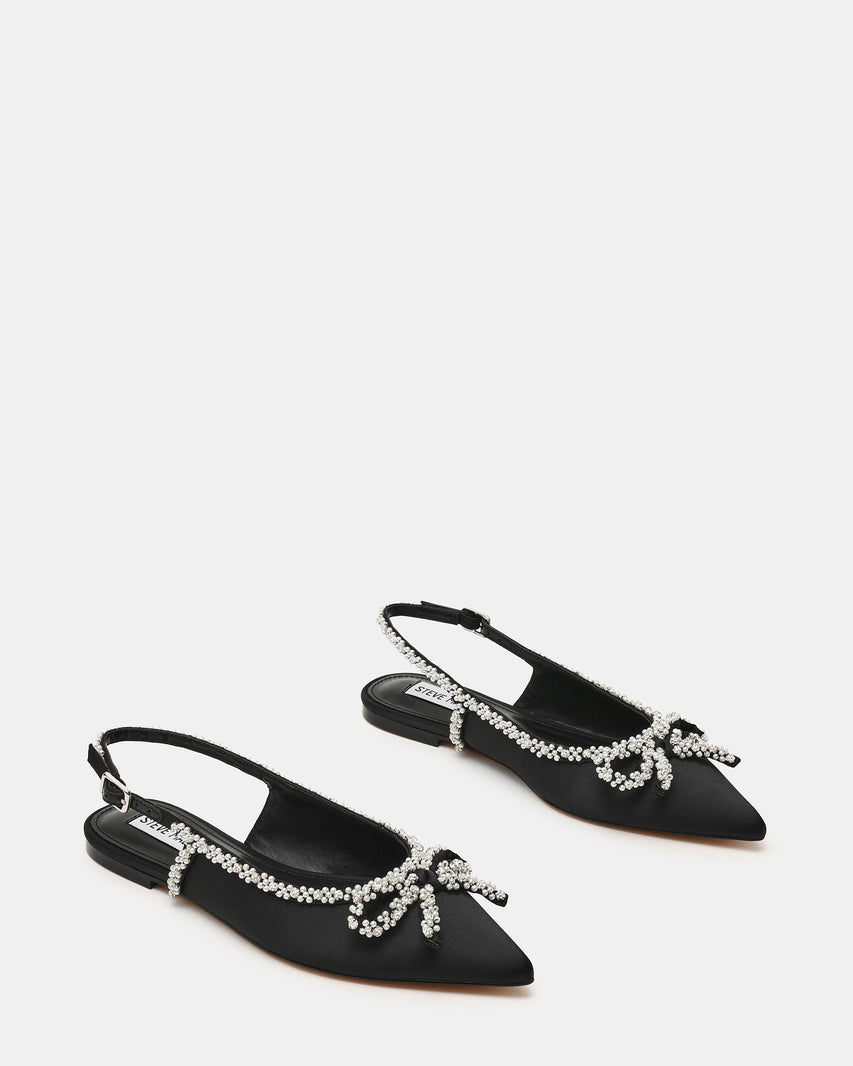 Solange Ballerina Nero Satin - view 6
