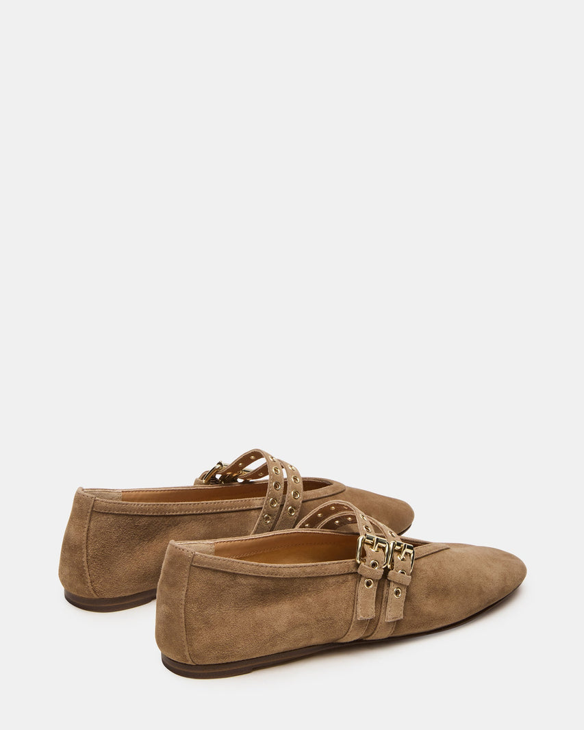 Lydia Ballerina Taupe Suede - view 6