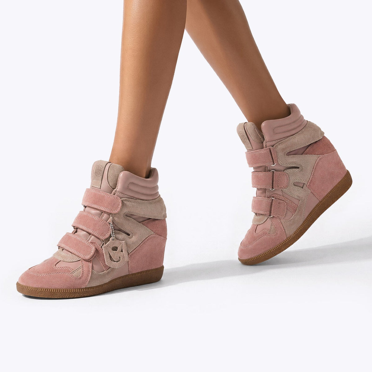 Mavis Sneaker Rosa Suede - view 6