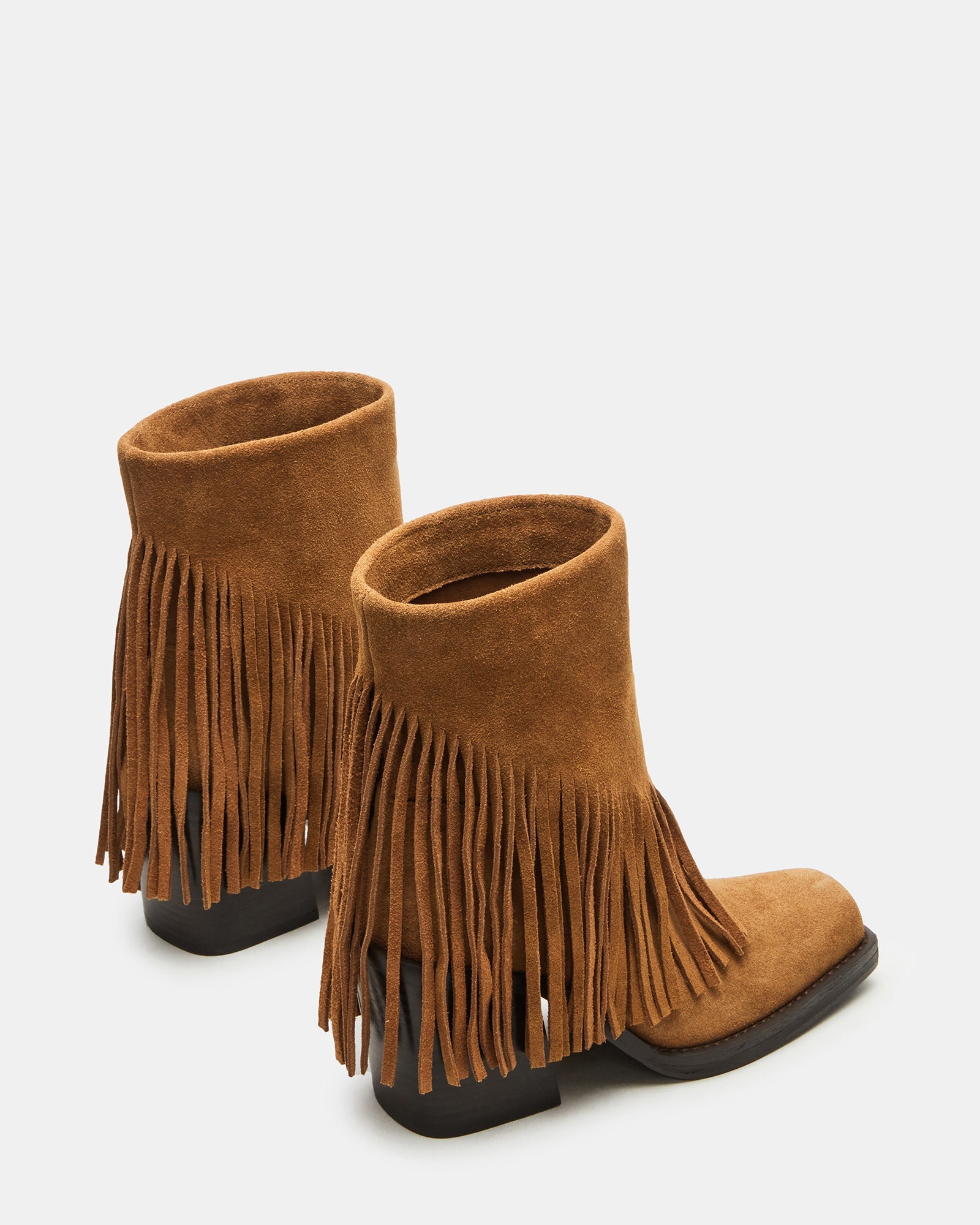PIA STIVALE FRANGE CHESTNUT SUEDE