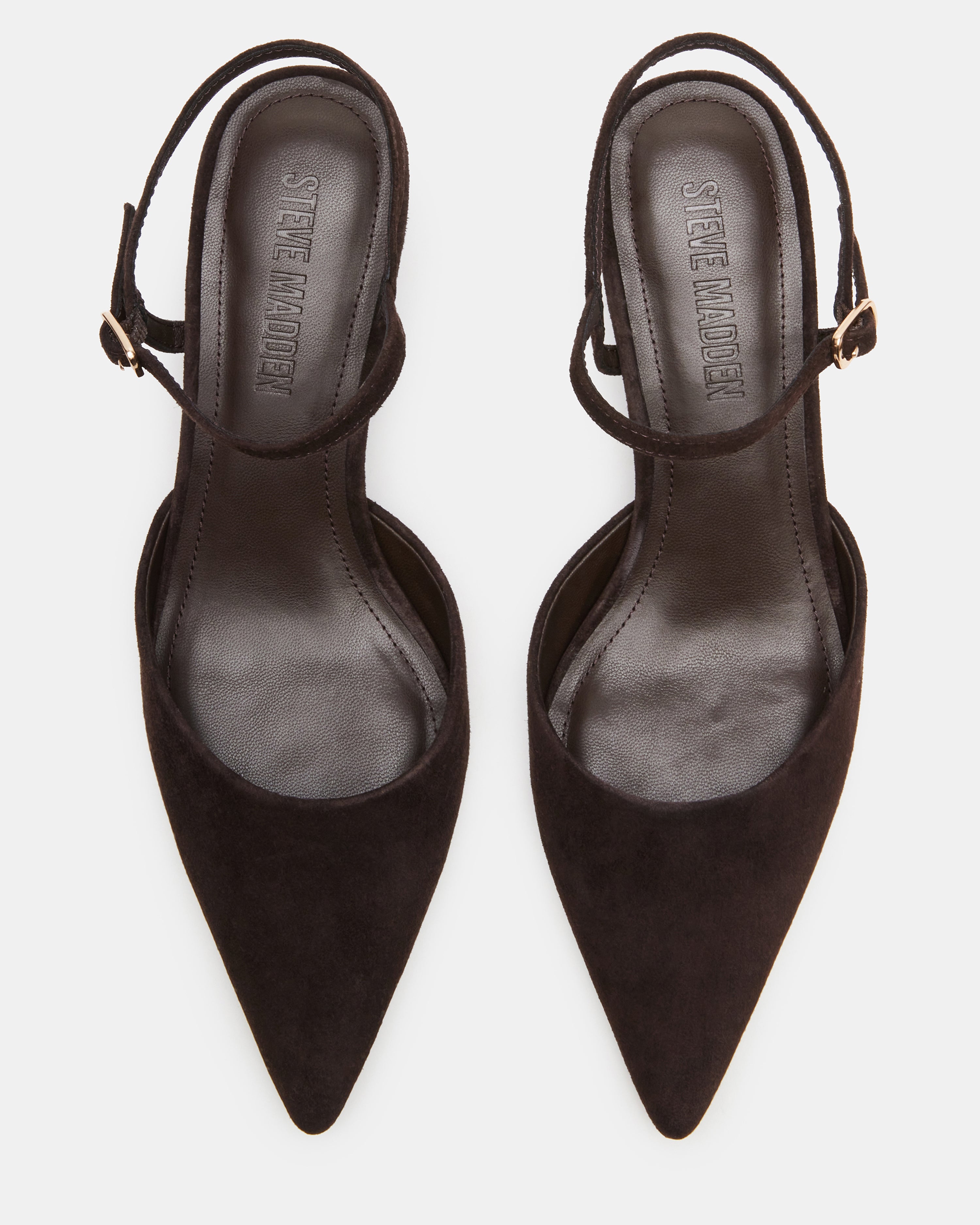 ADELAIDE SLINGBACK MARRONE SUEDE