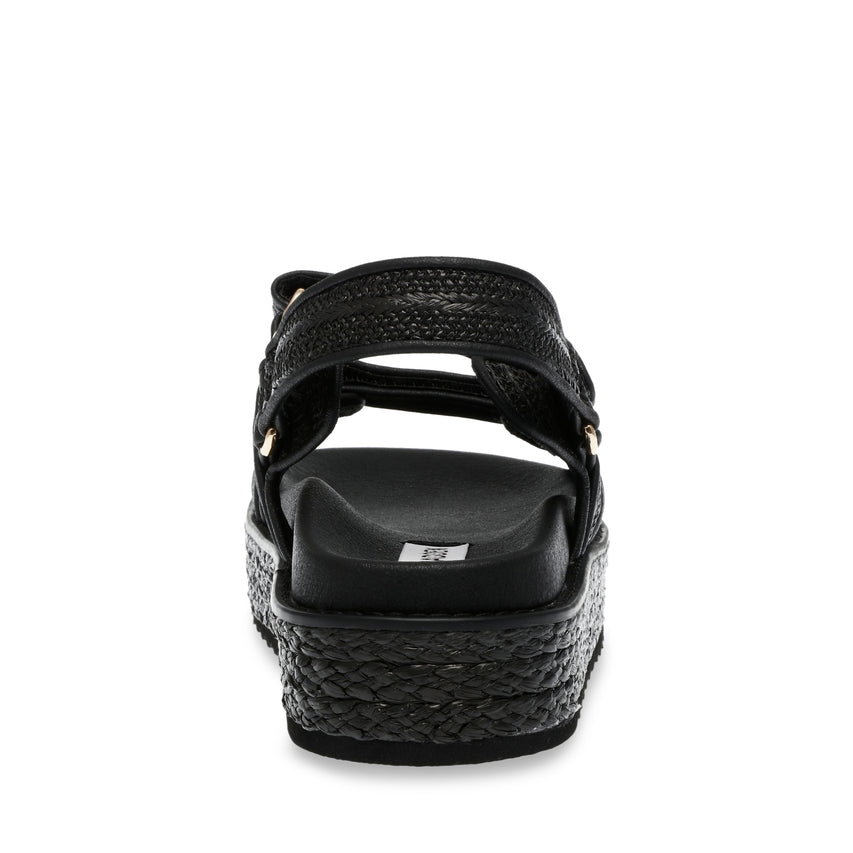 Bigmona Sandalo Nero Raffia - view 4