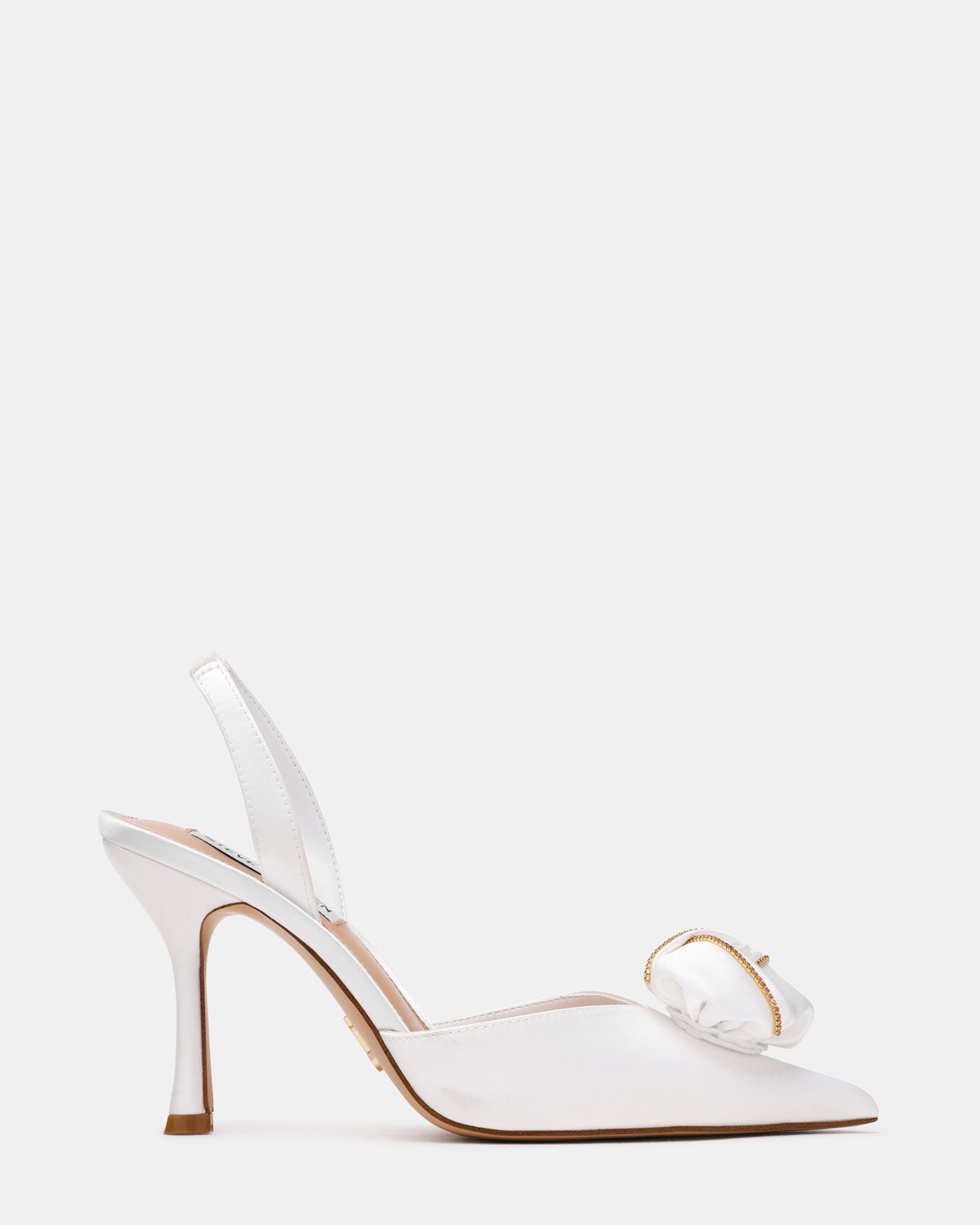 Lotis Slingback Bianco Satin