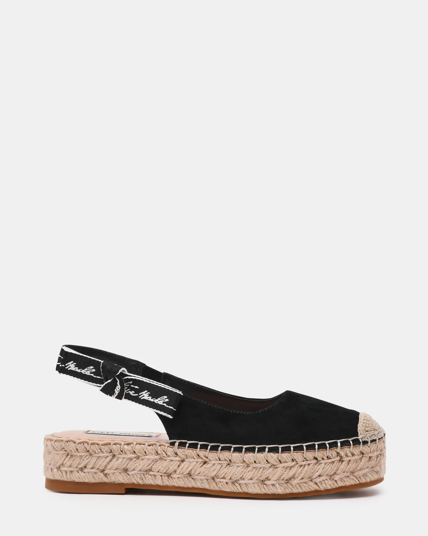Centro Espadrillas Nero Suede