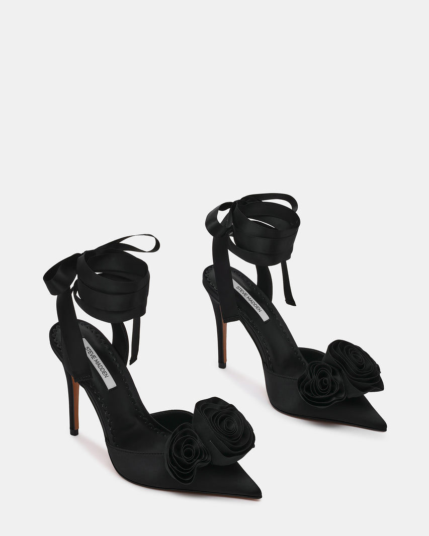 Rosie Décolleté Nero Satin - view 6