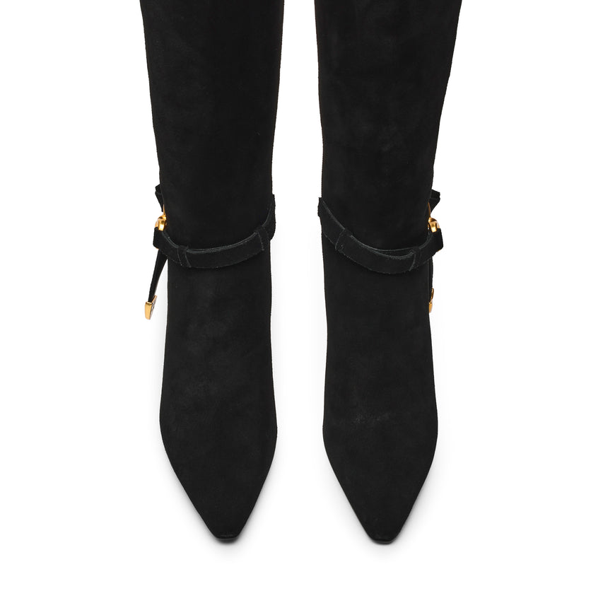 SIRRENS STIVALE NERO SUEDE