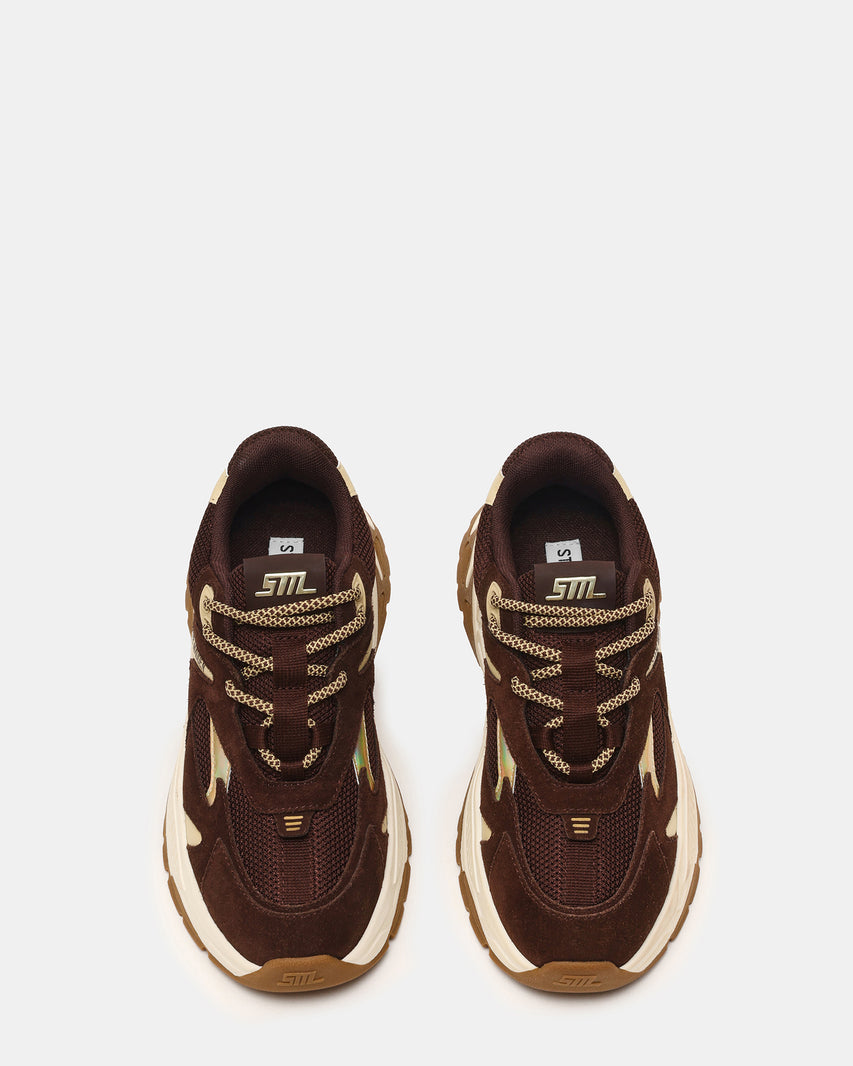 Ample Sneaker Chocolate Marrone Suede - view 6