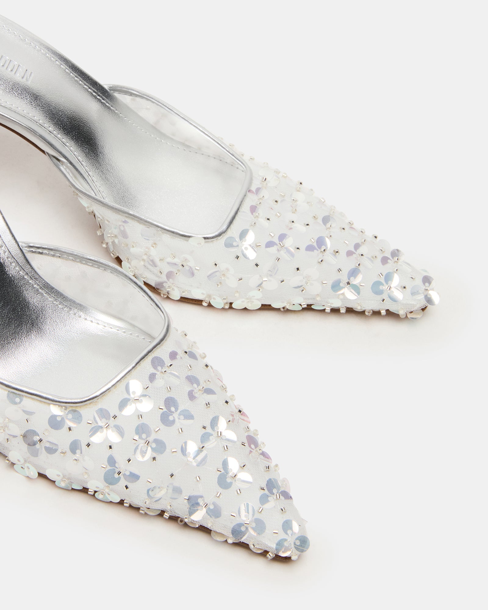 Alexi Mule Sequin Argento - view 3