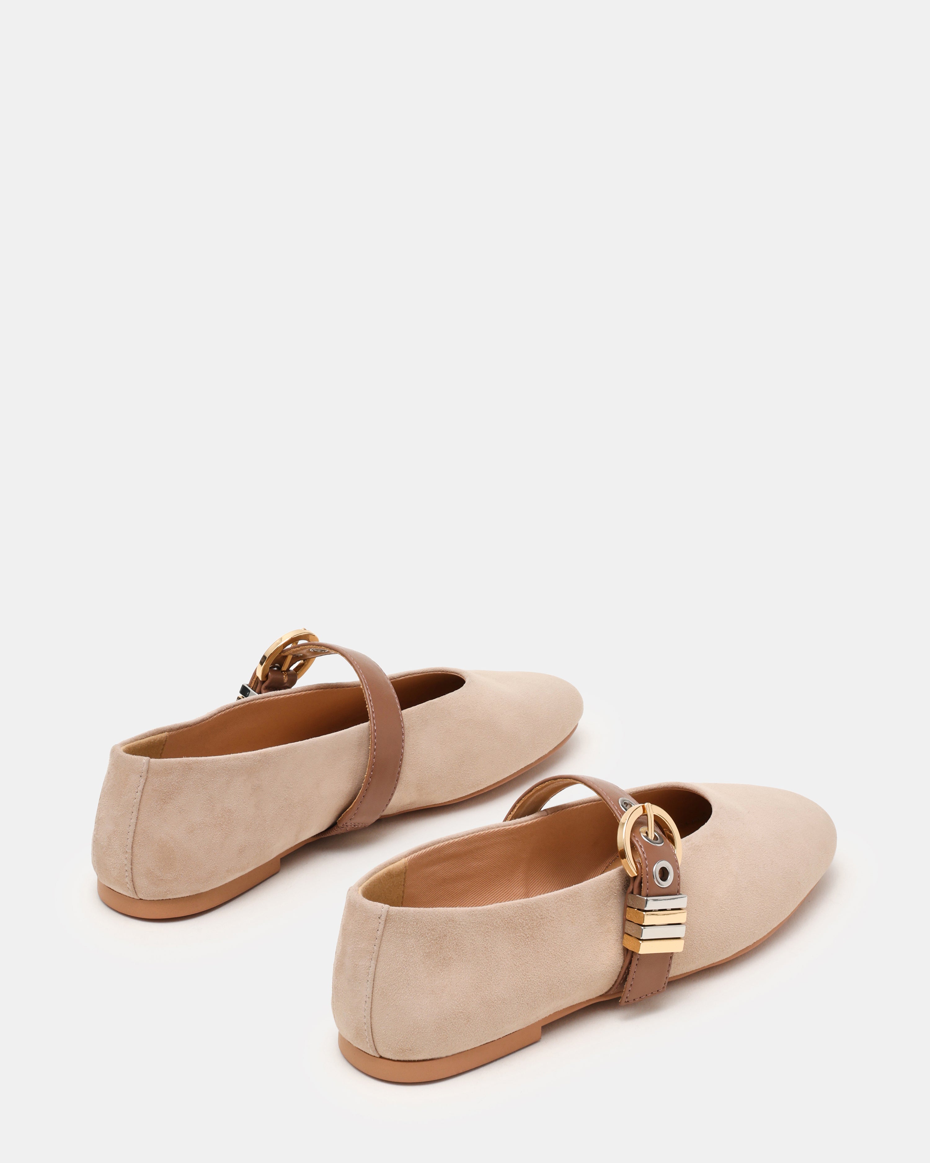 Lucia Ballerina Taupe Suede - view 6