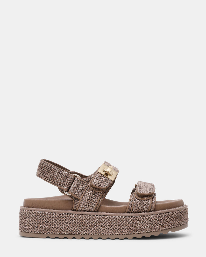 Bigmona Sandalo Charcoal Raffia