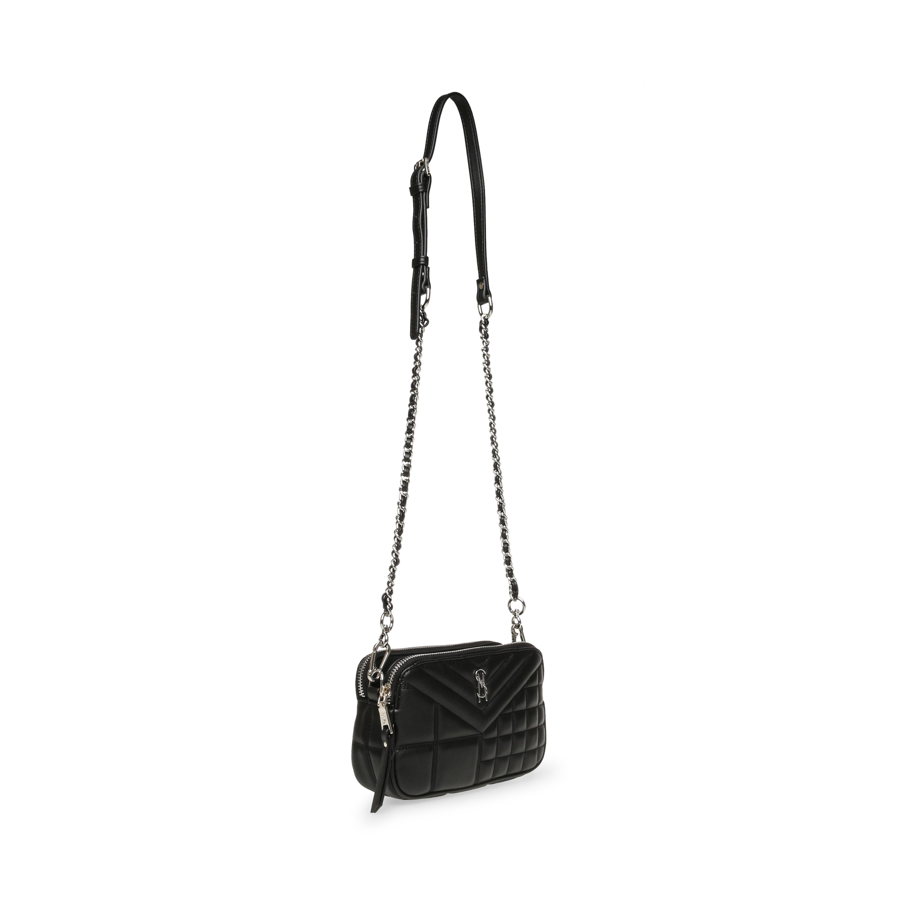 BNUAGE-Q BORSA NERO ARGENTO