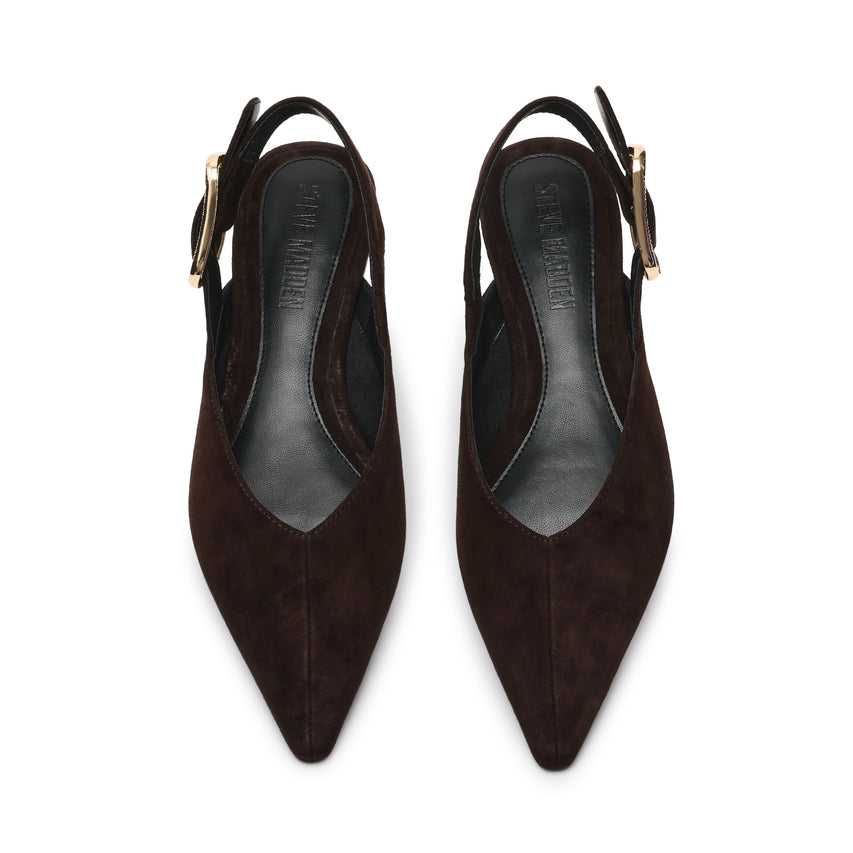SIANNA DÉCOLLETÉ MARRONE SUEDE