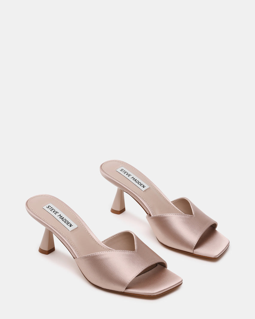 Ivie Mule Taupe Satin - view 2