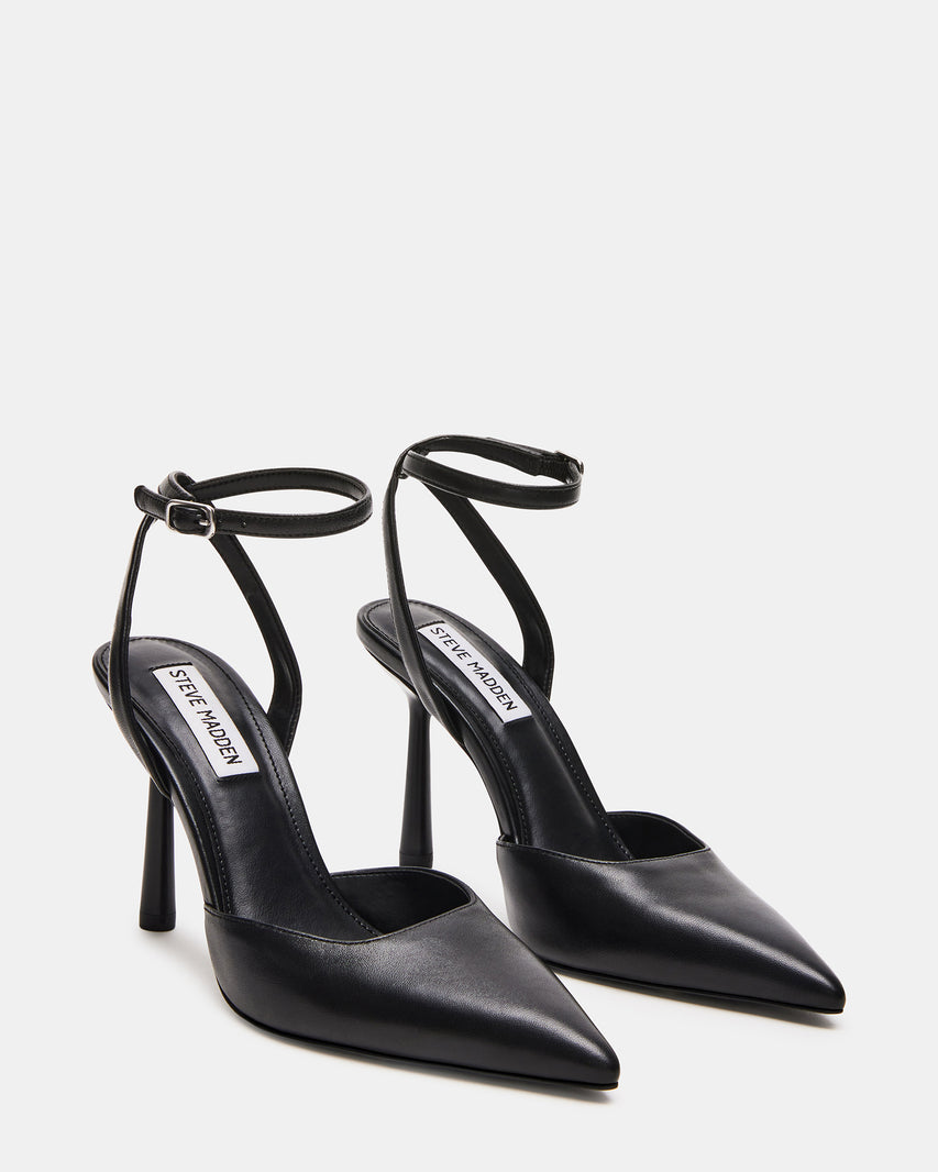 ALLIANCE SLINGBACK NERO PELLE