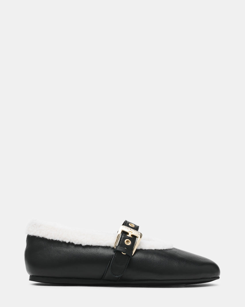 Lodge-sm Ballerina Nero Pelle