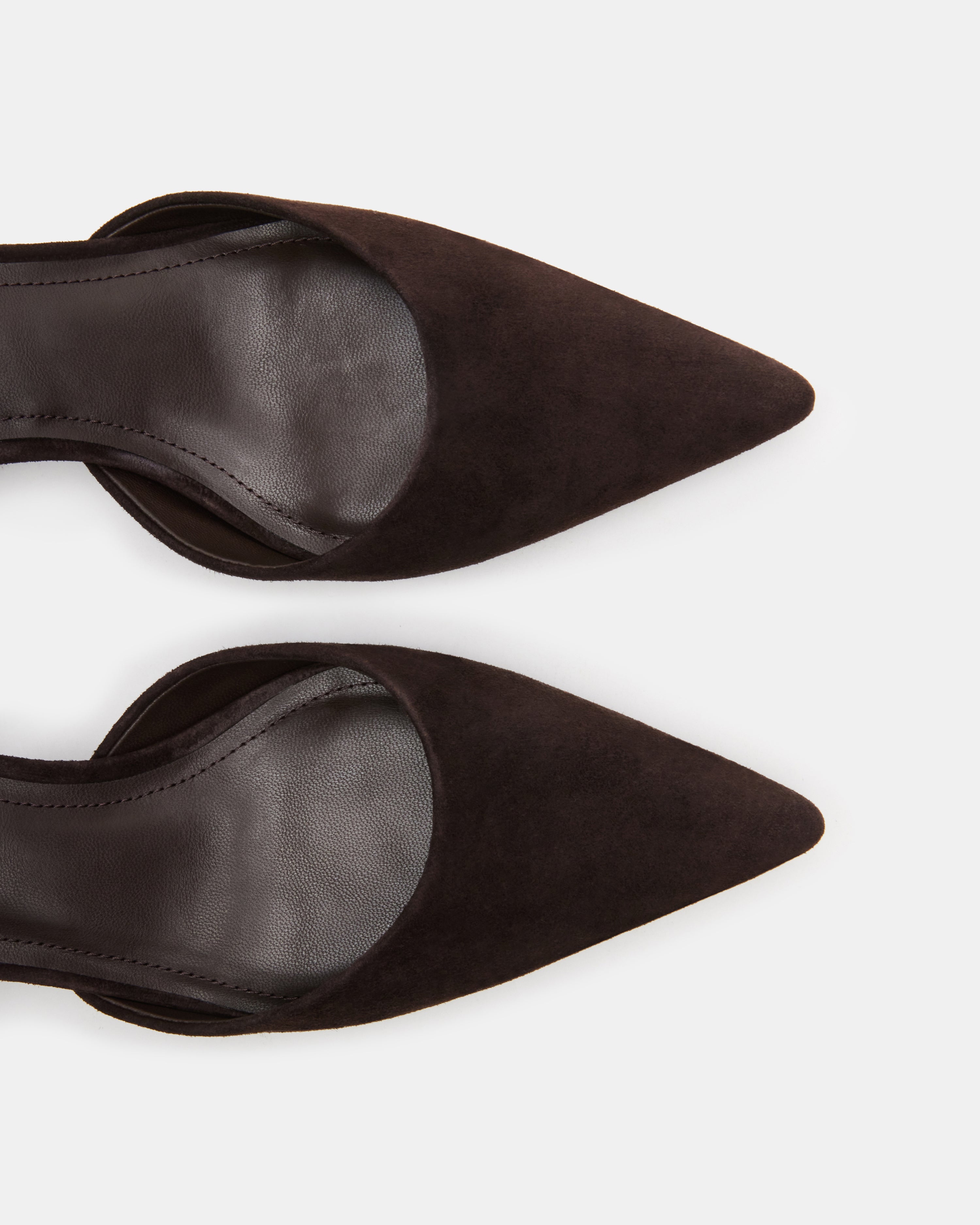 ADELAIDE SLINGBACK MARRONE SUEDE