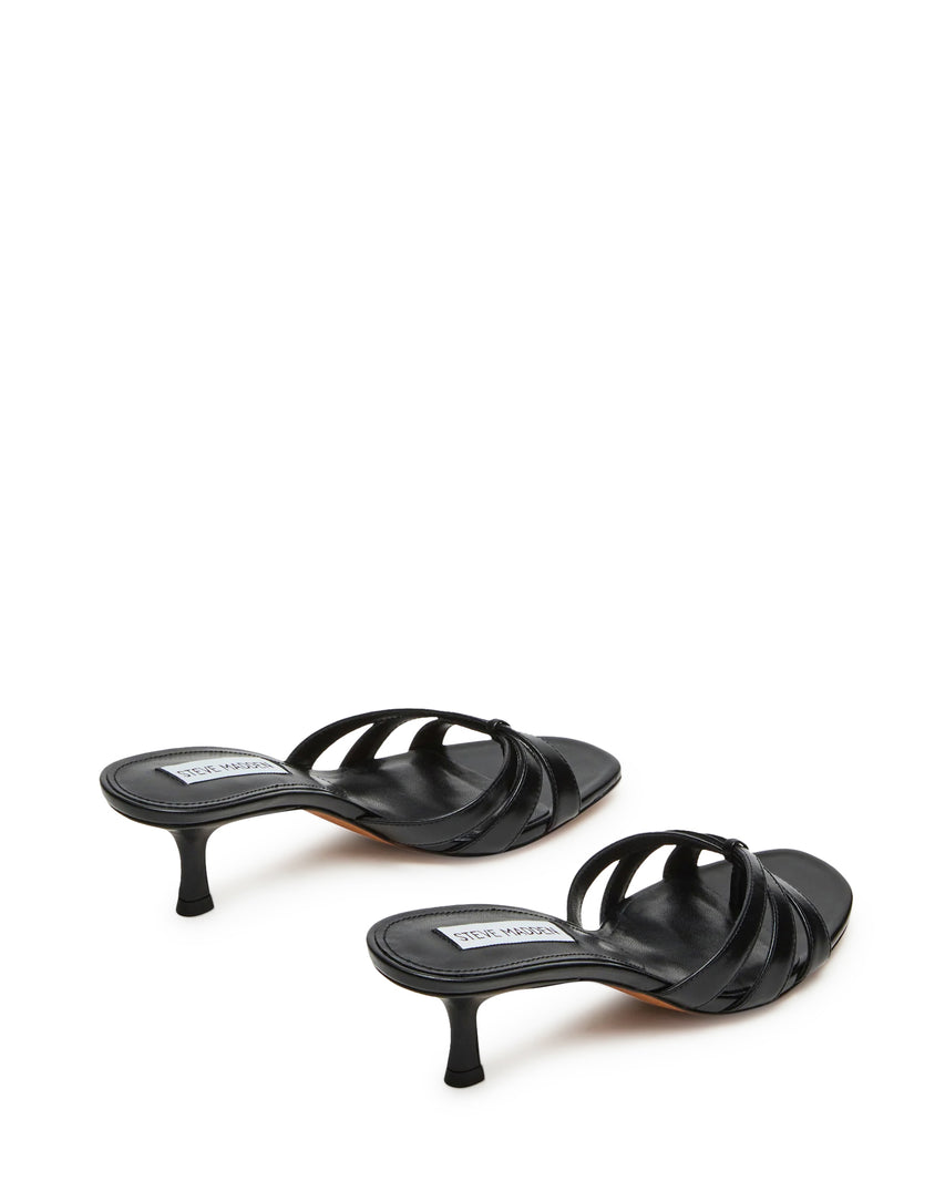 Cary Sandalo Nero Pelle - view 5