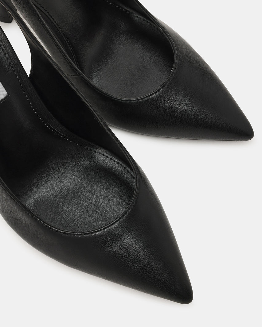 Juli Slingback Nero Pelle - view 3