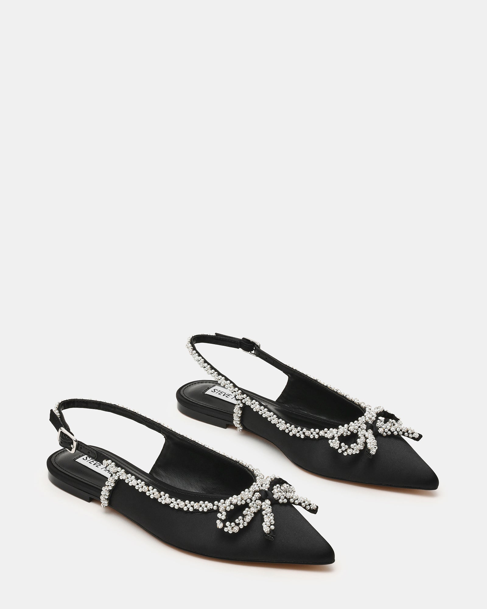 Solange Ballerina Nero Satin - view 2